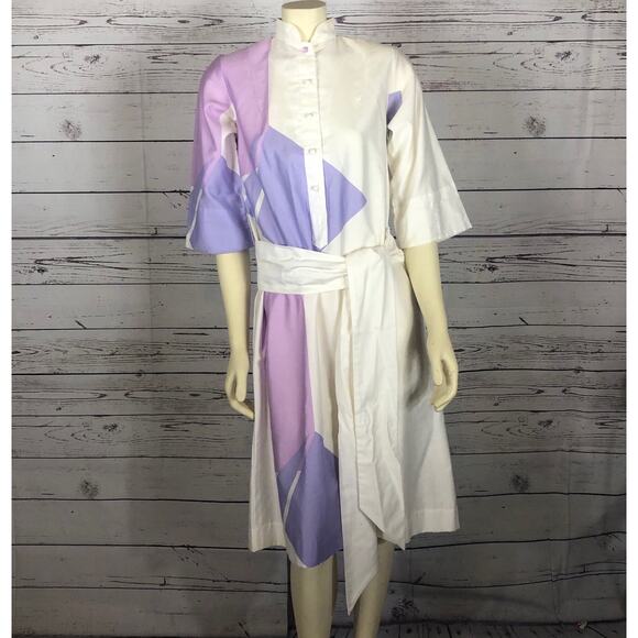 Vintage Catherine Ogust Penthouse Gallery “Forever Dress” Abstract Shirtdress XS - Picture 11 of 13